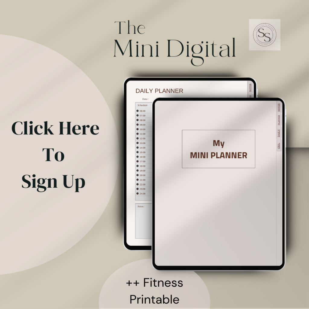 Image of free mini digital planner with link to subscribe